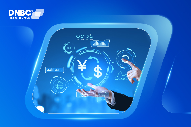 Calculating fees and exchange rates for international transfers Close-up of a person using a calculator and checking exchange rate charts while planning an international bank transfer.