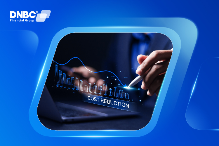 Cost Savings Using DNBC Multi-Currency Account Graph comparing costs of traditional bank transfers versus DNBC multi-currency account with lower fees.