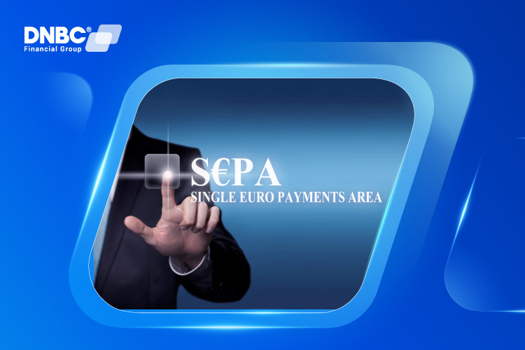 How SEPA Transfers Work – Eurozone Payment Flow Infographic showing how SEPA transfers move money quickly between eurozone countries with low fees.
