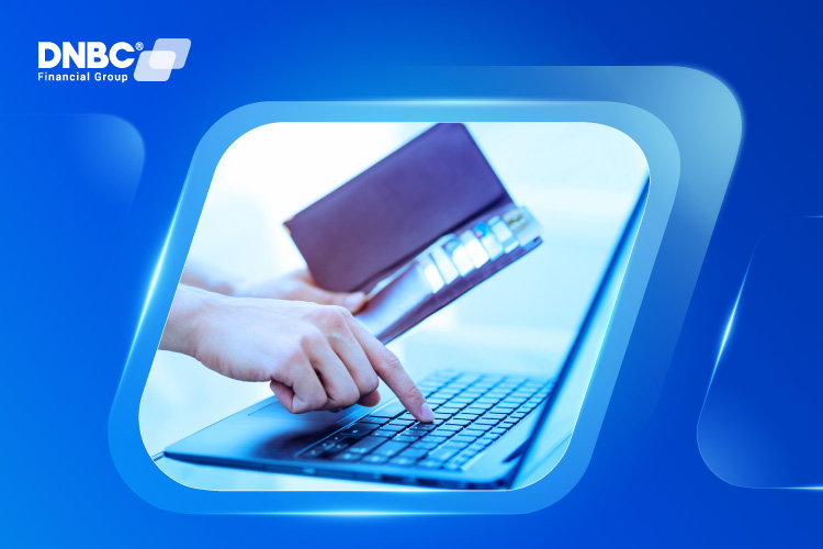 Promotional banner inviting users to open a DNBC account for stress-free international wire tracking