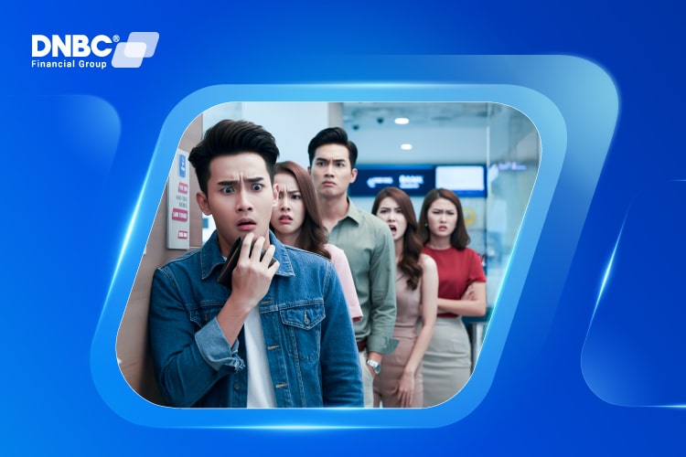 It can take a lot of time to queue for bank service. It can take a lot of time to queue for bank service.